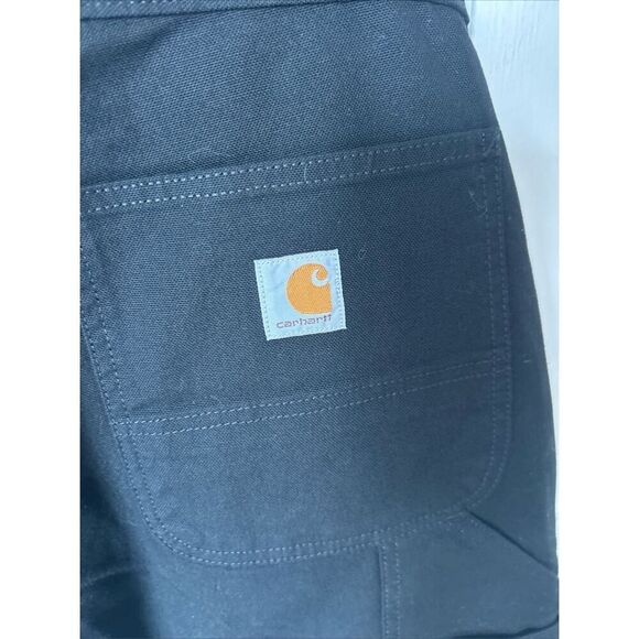 Carhartt 21' Double Knee Denim Pants Black Relaxed Fit Size 31x30 nwt - Picture 5 of 6